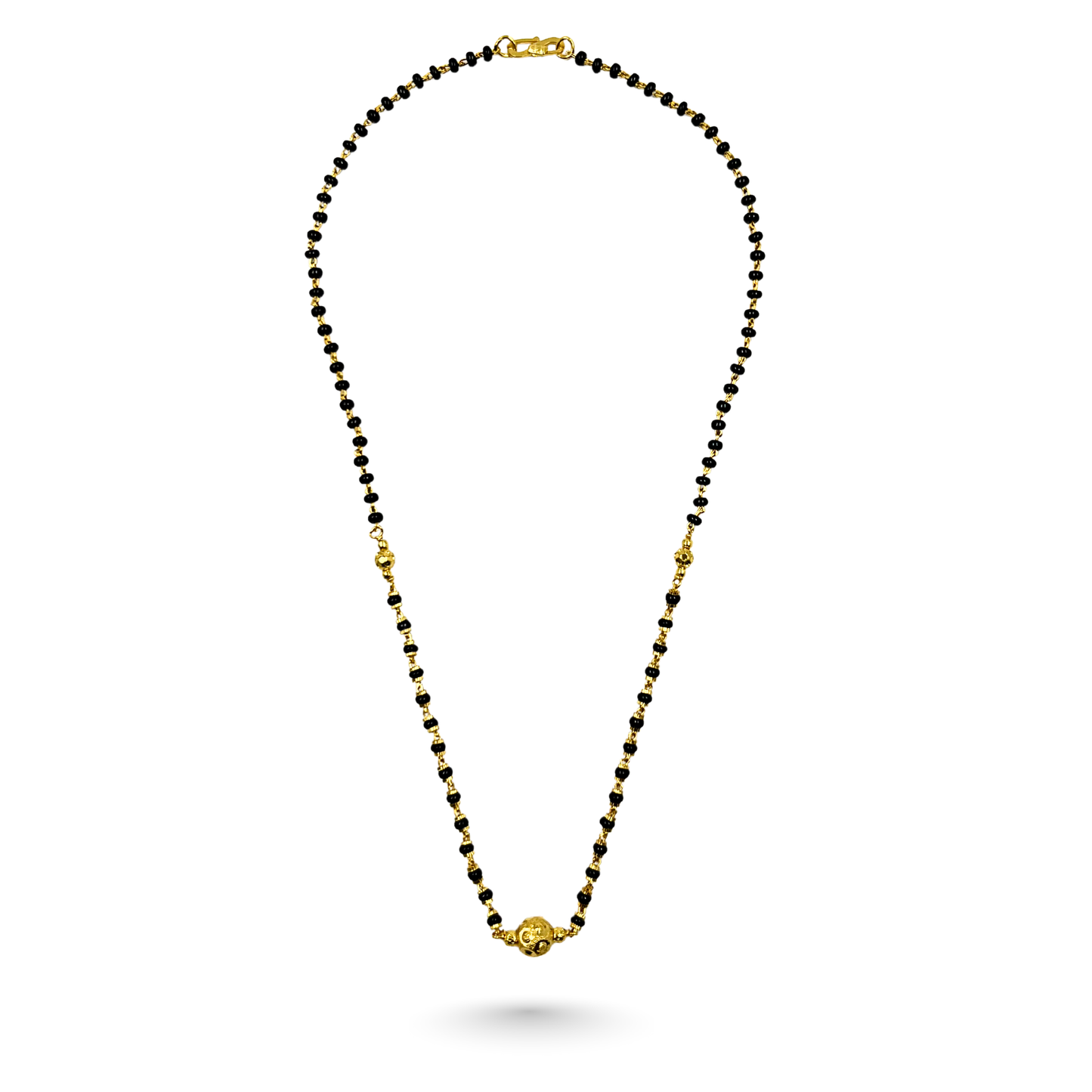 sole 18 kt thick gold plated mangalsutra