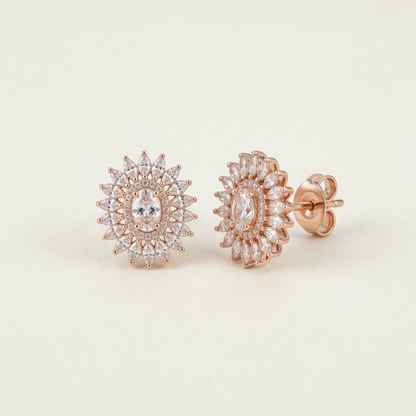 Solara Rose Gold Plated Studs