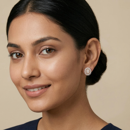 Solara Rose Gold Plated Studs