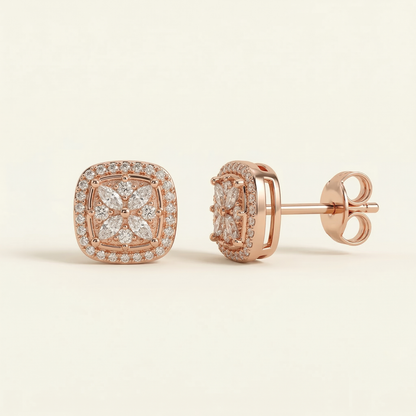 Clara Rose Gold Plated Studs