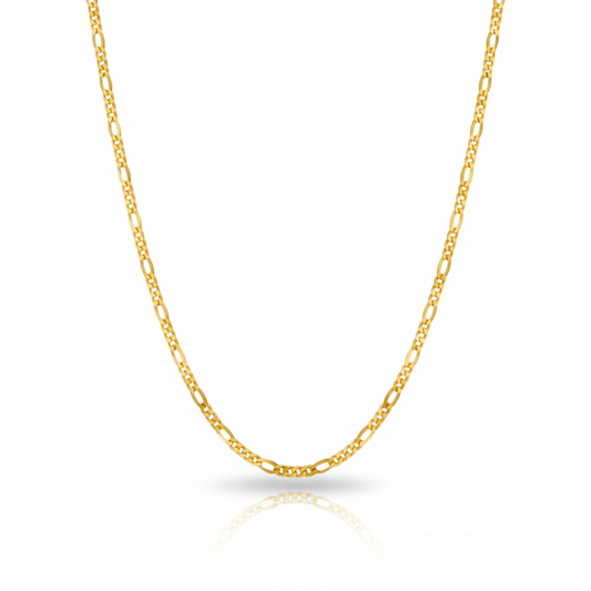 Regal Gleam Gold Plated Figaro Chain