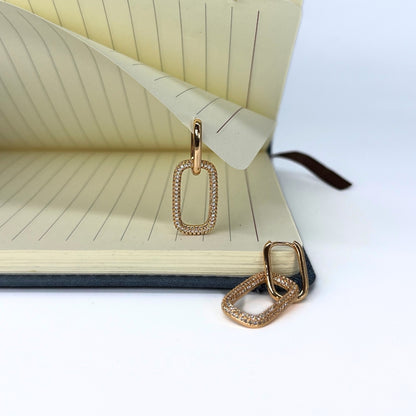 Looplight Rose Gold Plated Earrings