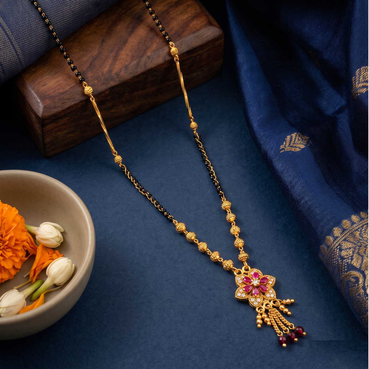 radiant 18k gold plated mangalsutra