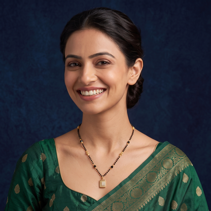 Golden Block 18K Gold Plated Mangalsutra