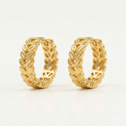 Lush Laurel Gold Plated Hoops