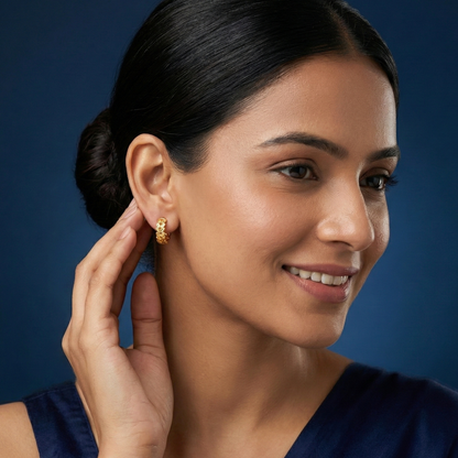Lush Laurel Gold Plated Hoops