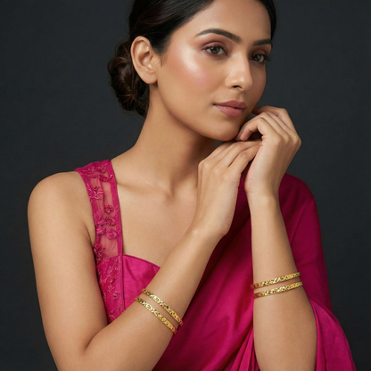 Leela Premium 18kt Gold Plated Bangles