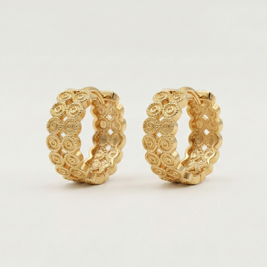 Breezy Loop Gold Plated Hoops