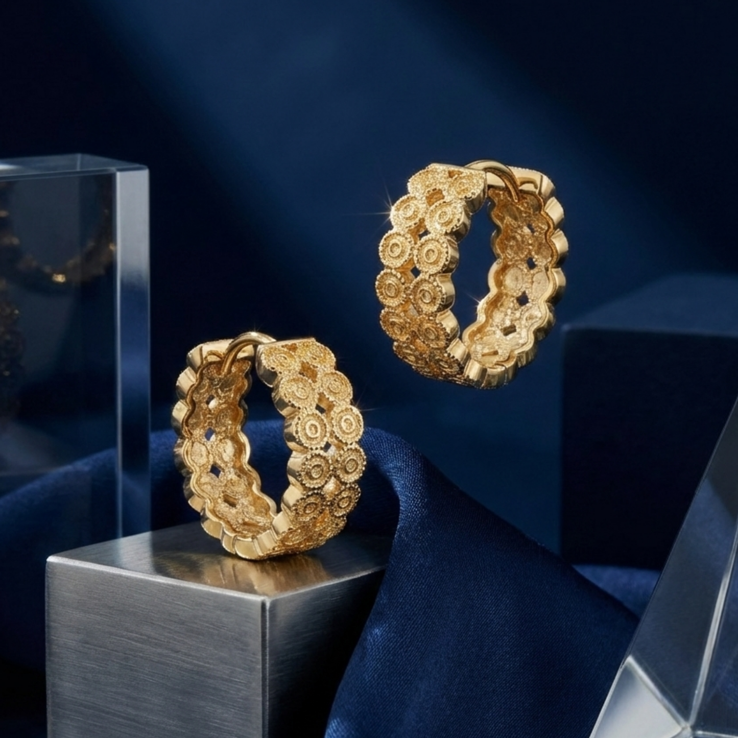 breezy loop gold plated hoops