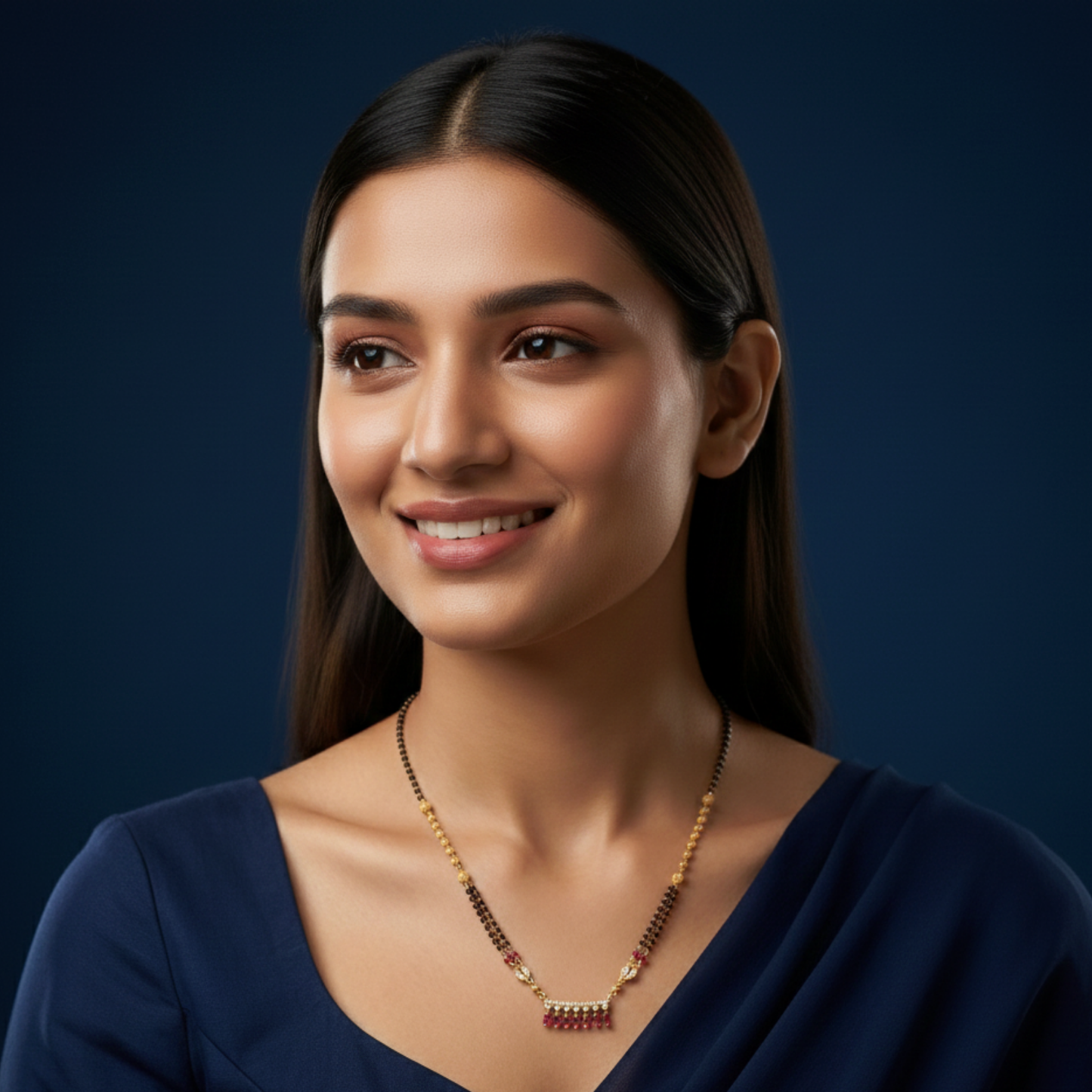 berry beads gold plated mangalsutra