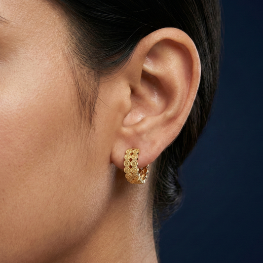 Breezy Loop Gold Plated Hoops