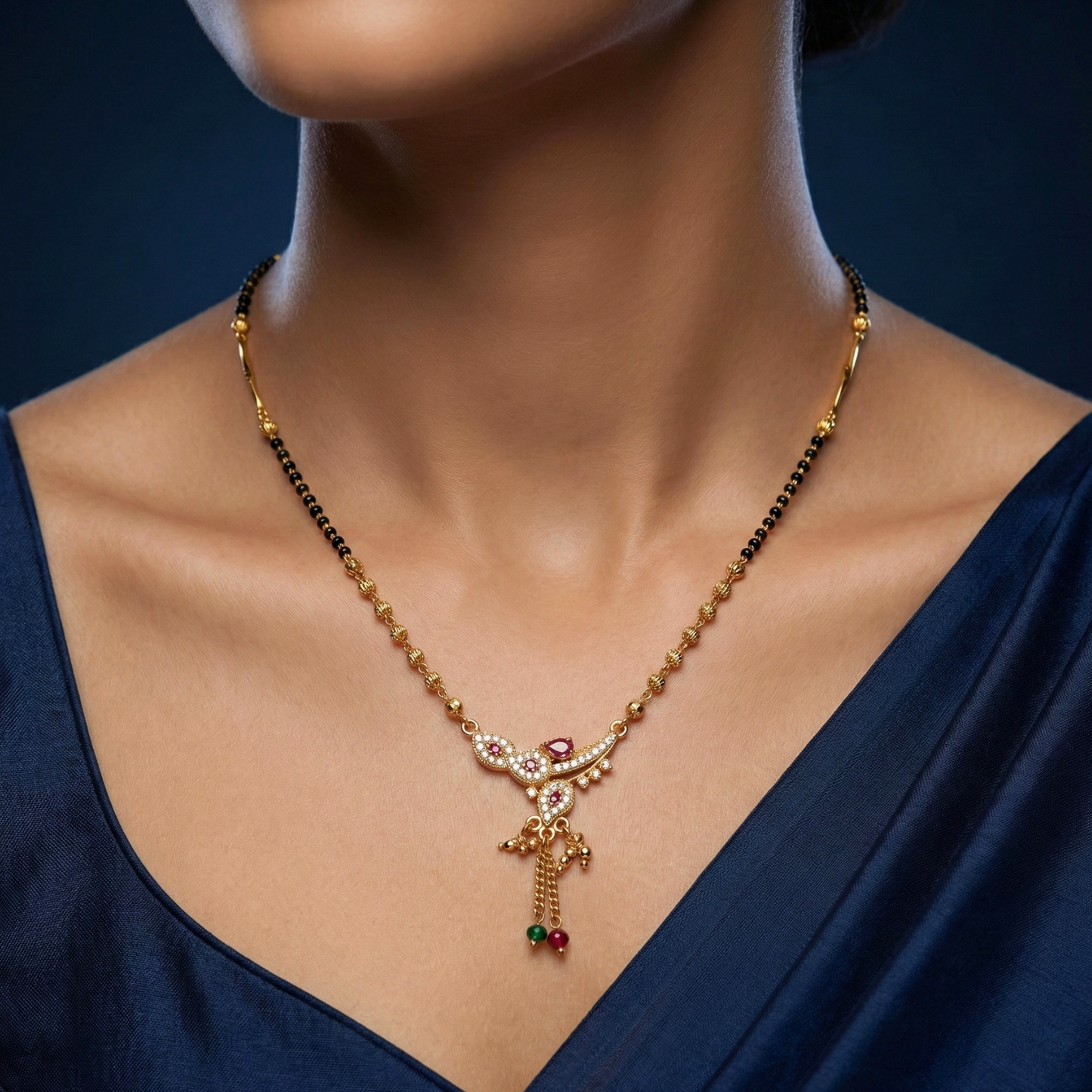 empress gold plated mangalsutra