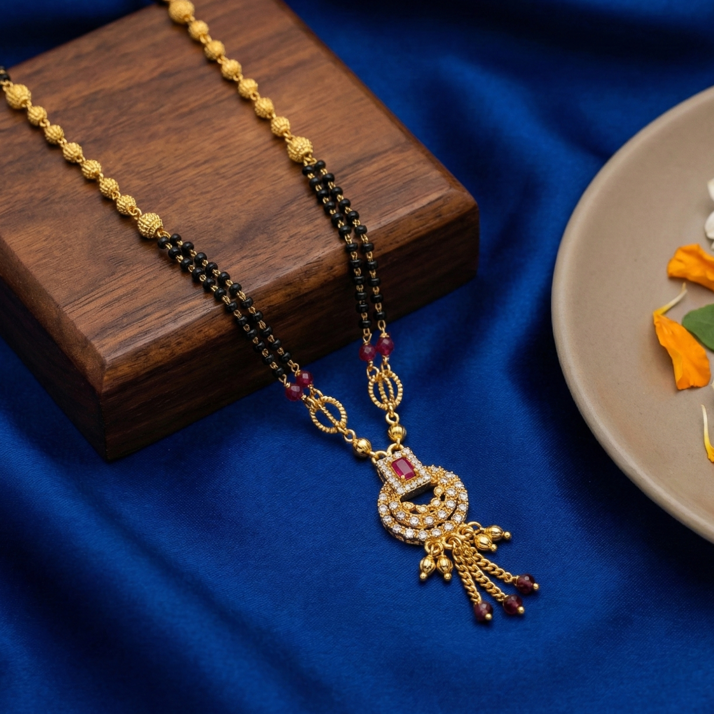 nayantara gold plated mangalsutra