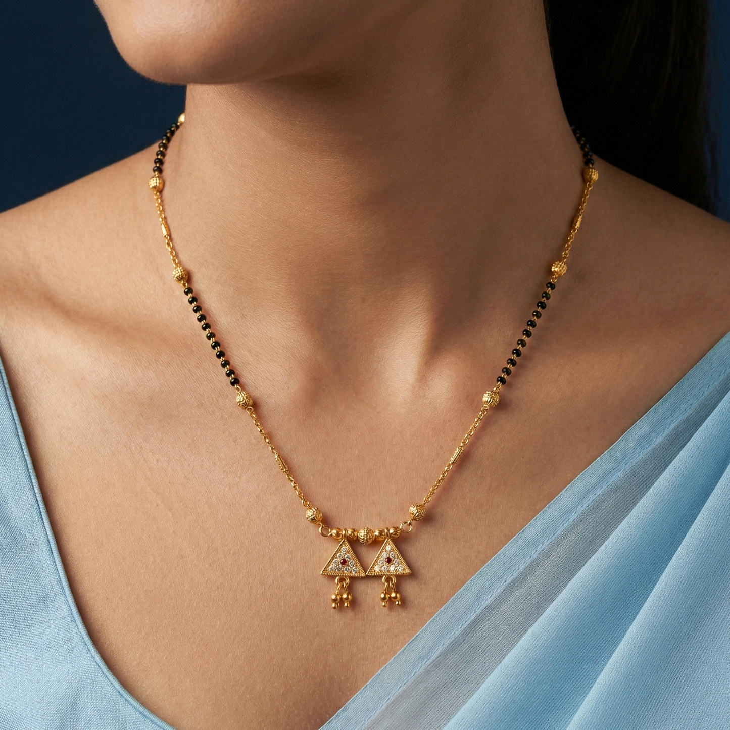 kanchan gold plated mangalsutra