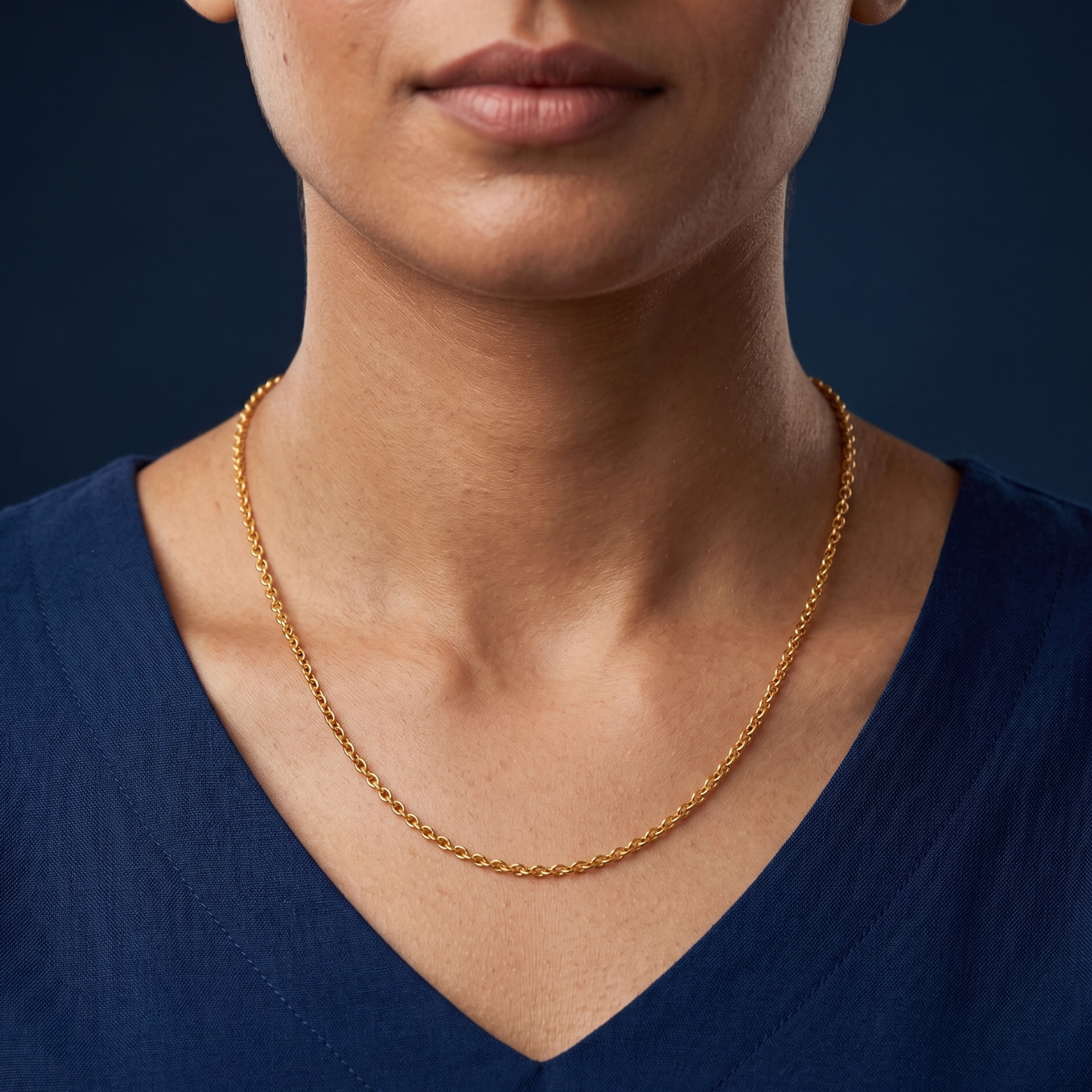 golden aura 18k gold-plated chain