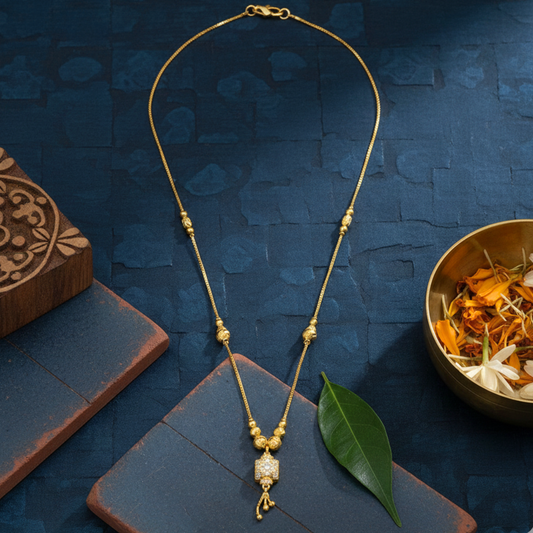 Ratna Jyoti 18 KT Thick Gold Plated Mangalsutra