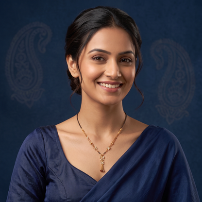 Velvet Wings 18K Gold Plated Mangalsutra