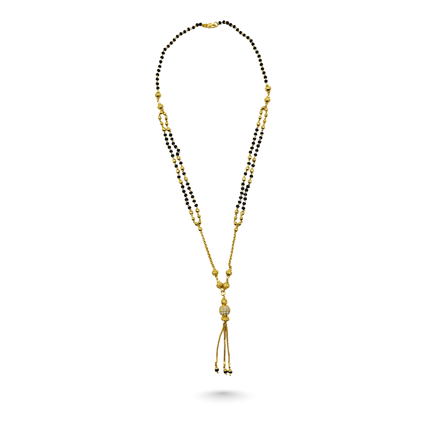vivid grace 18 kt thick gold plated mangalsutra
