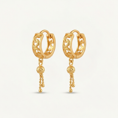 Penguin Charm Hoops