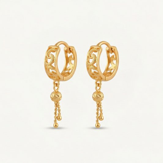 Penguin Charm Hoops
