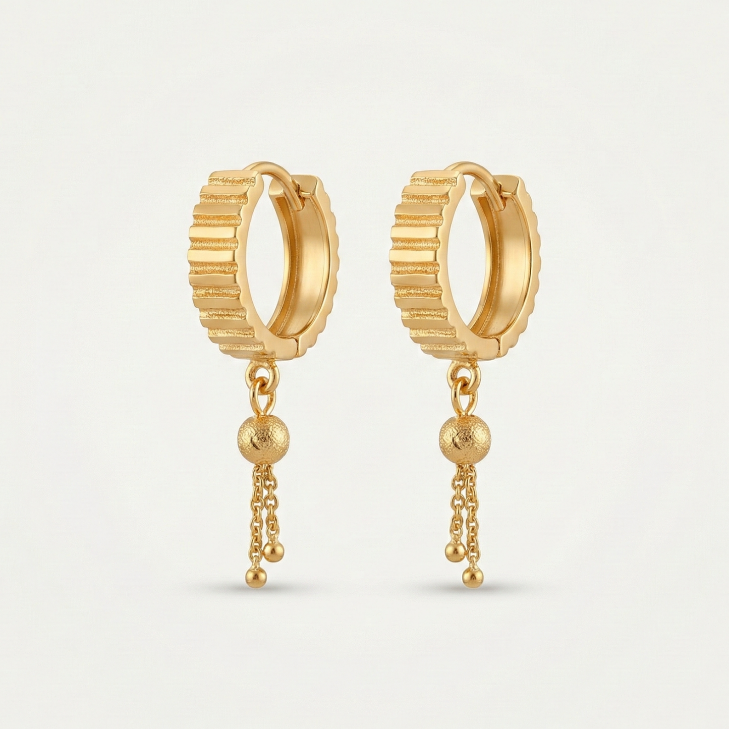 veera ridge dangler hoops