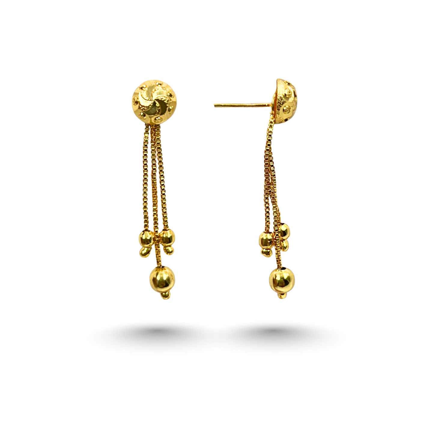 classic beads sui dhaga earrings