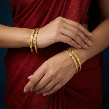 Devika 18kt Gold Plated Bangles