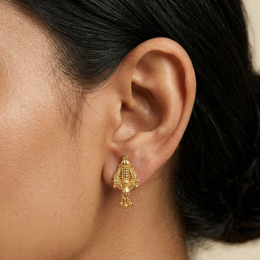 Trishula 18K Gold Plated Earrings