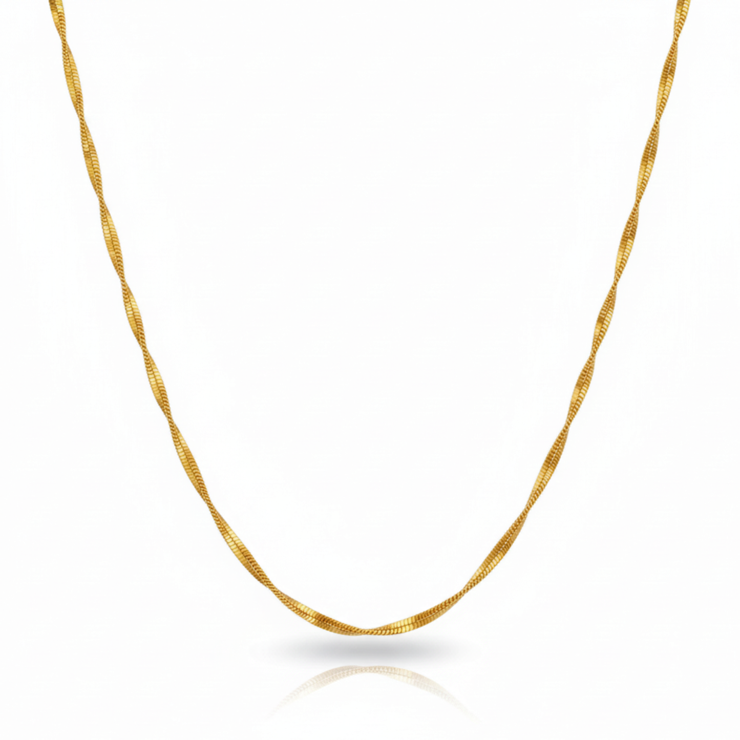 royal twist gold-plated rope chain