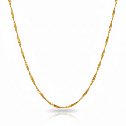 Royal Twist Gold-Plated Rope Chain