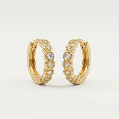 Celestial Gold Plated Hoops