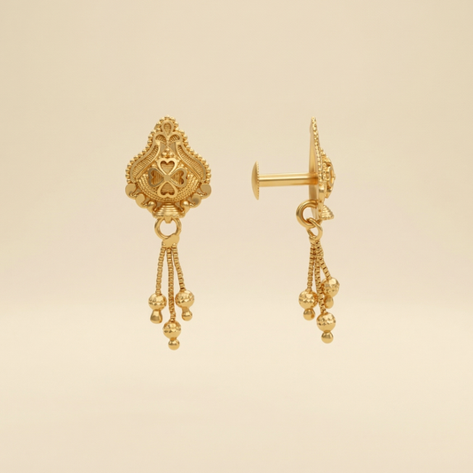 Vaishali Gold Plated Earrings