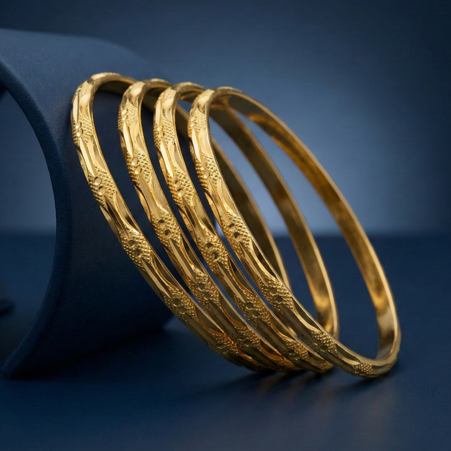 kritika 18kt gold plated bangles