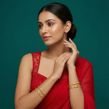 Devika 18kt Gold Plated Bangles