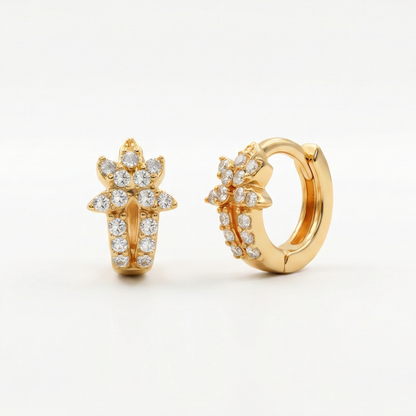 Little Regent Gold Plated Hoops