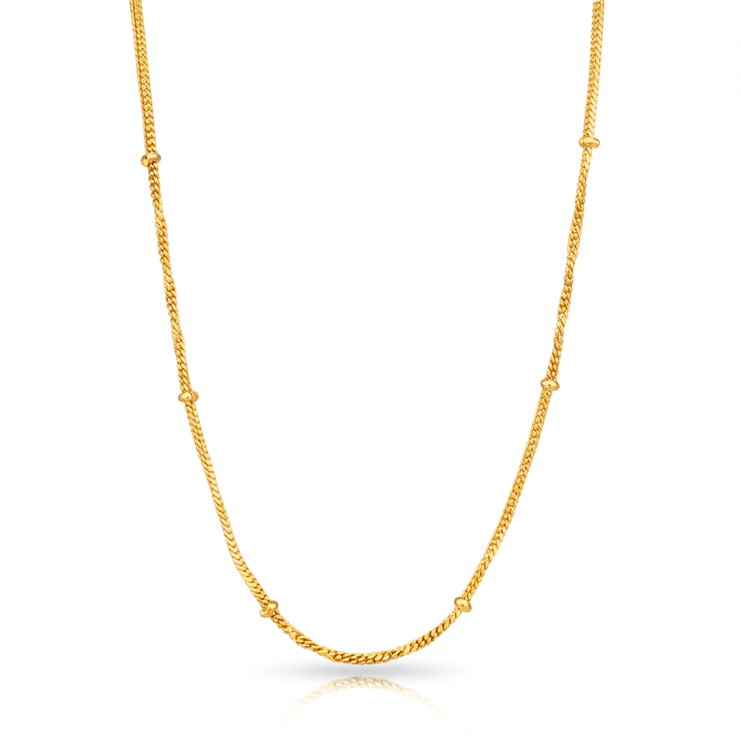 starlit beads gold-plated chain