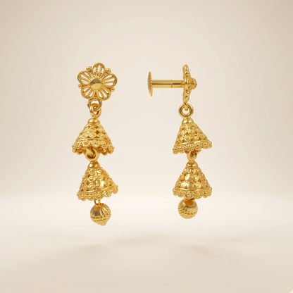 Apsara 18K Gold Plated Jhumkas
