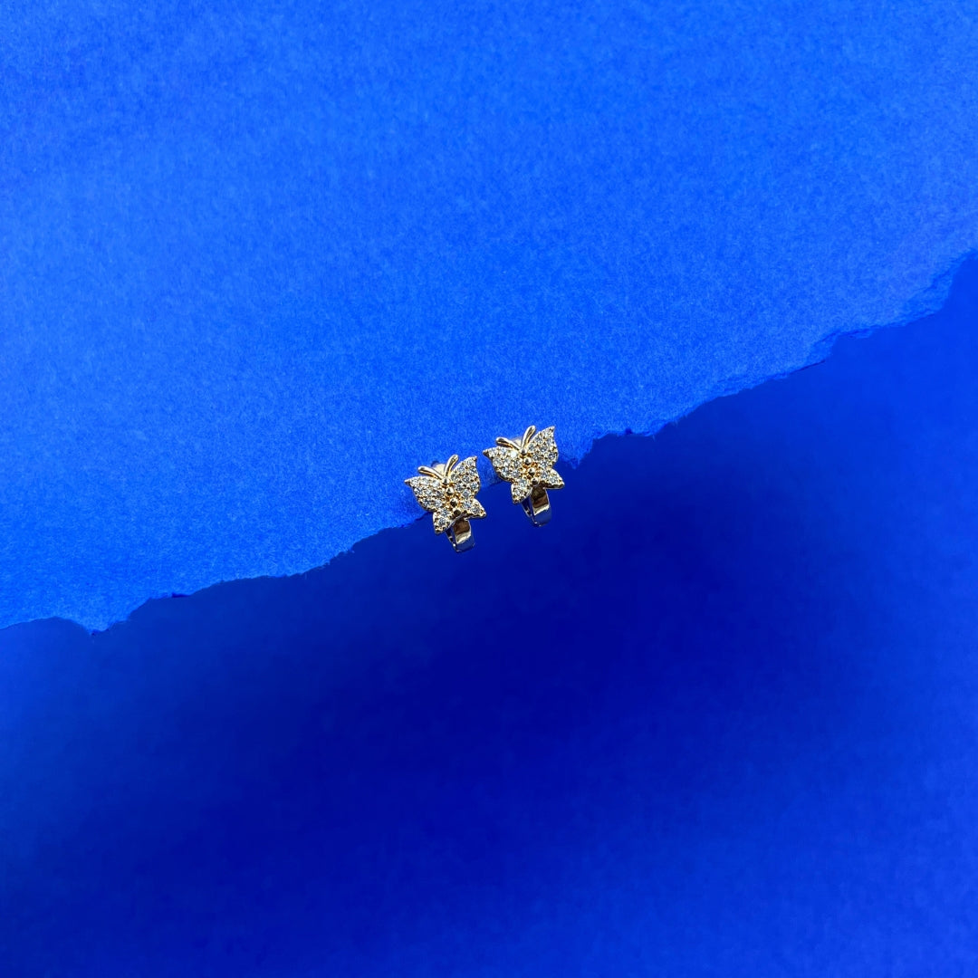 papillon rose gold plated hugs