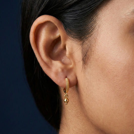 Nayana 18K Gold Plated Hoops