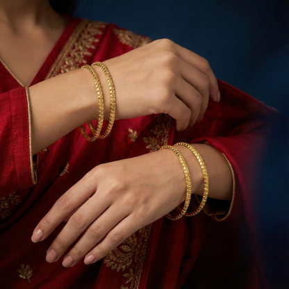 Vaidehi 18kt Gold Plated Bangles