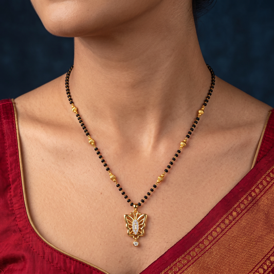 Golden Butterfly 18K Gold Plated Mangalsutra