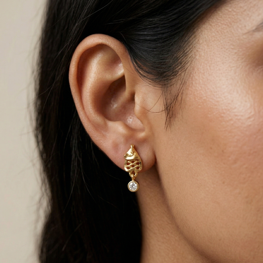 Petal Bloom 18K Gold Plated Earrings