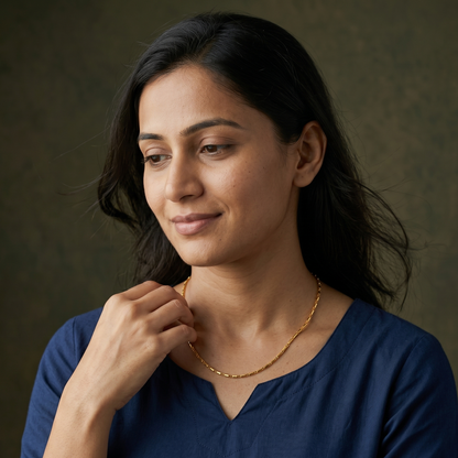 Anchor Gleam 18K Gold-Plated Chain
