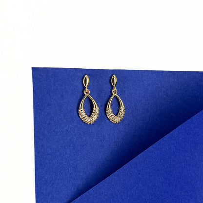Lara Rose Gold Plated Drop Earrings