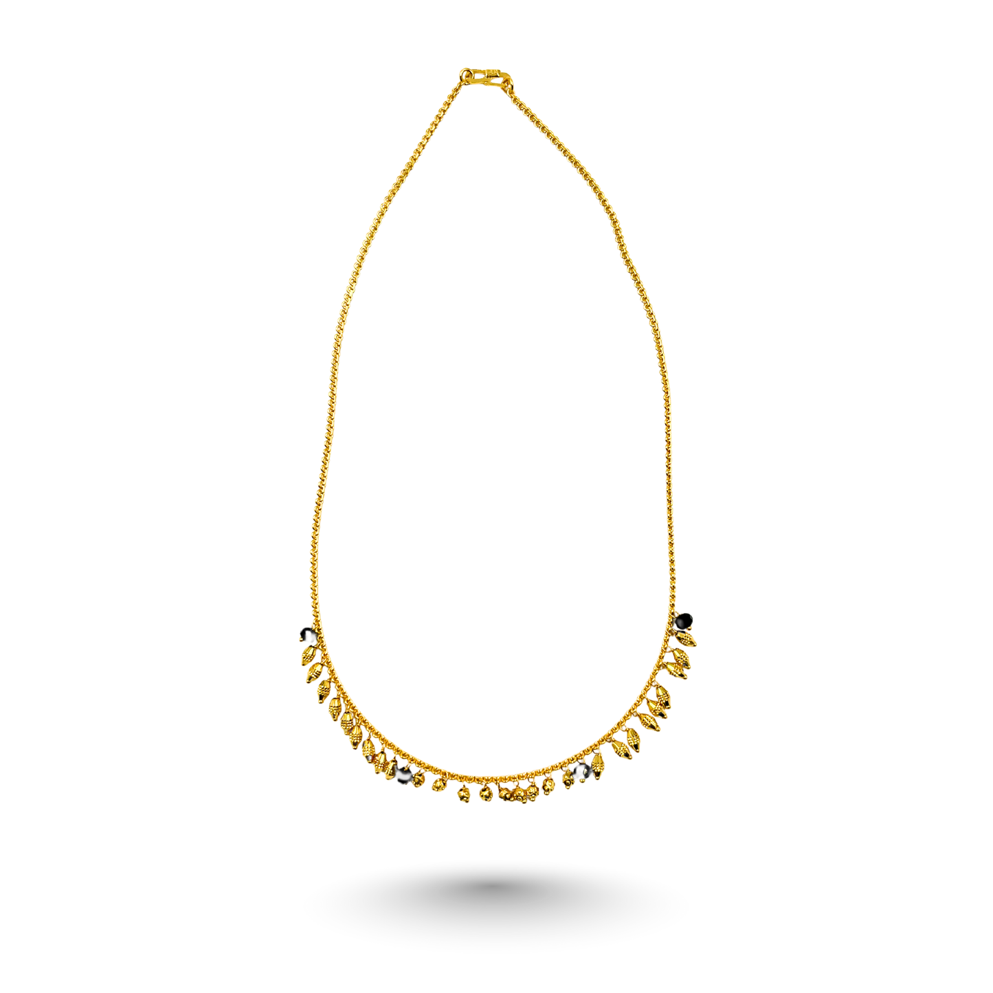 seren linear 18 kt thick gold plated mangalsutra