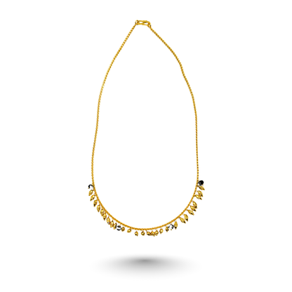 Seren Linear 18 KT Thick Gold Plated Mangalsutra