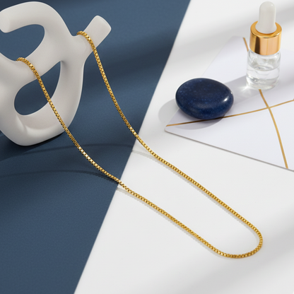 Royal Edge Gold-Plated Box Chain