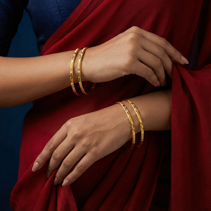 Diya 18kt Gold Plated Bangles
