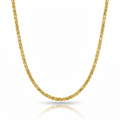 Regal Braid Gold-Plated Rope Chain