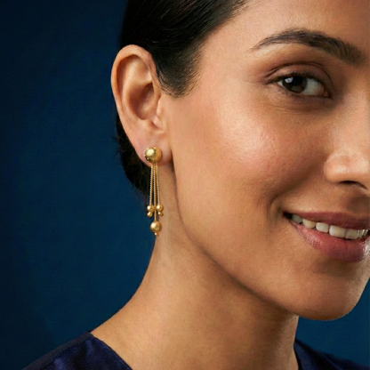 Classic Beads Sui Dhaga Earrings